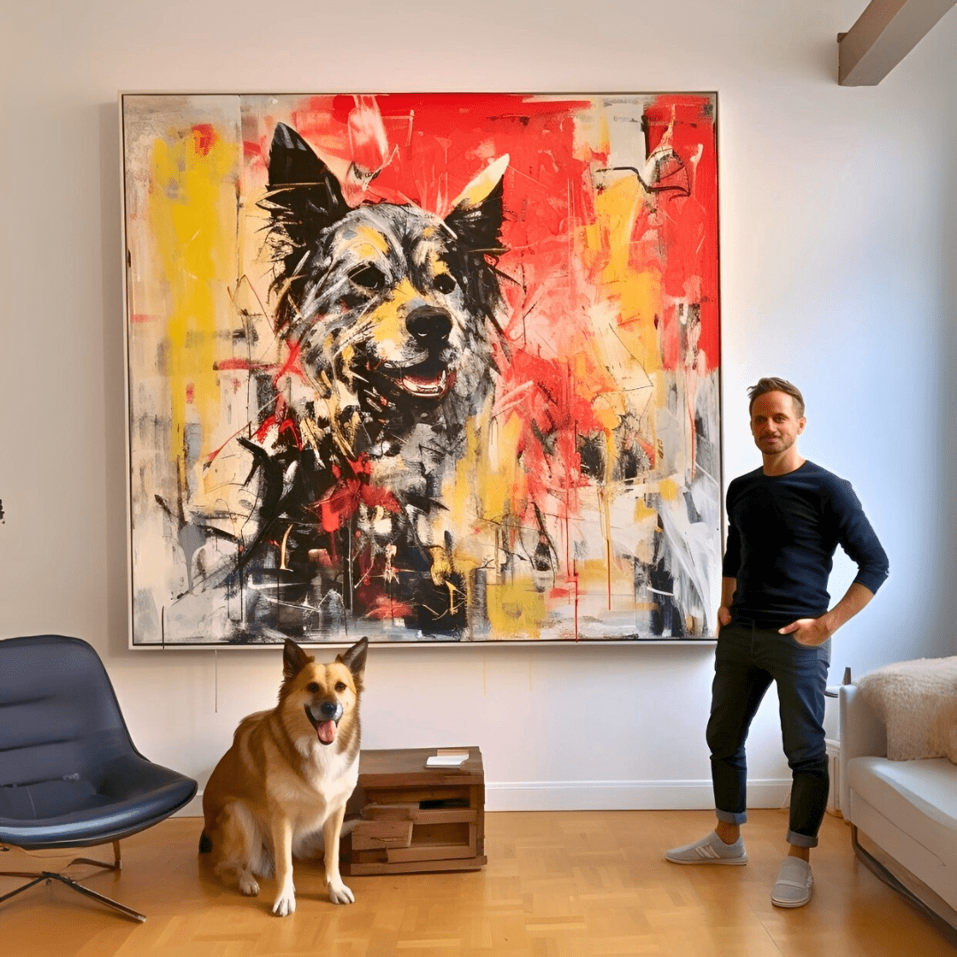 Custom Pet Portrait - Abstract Style - My Pet Canvas