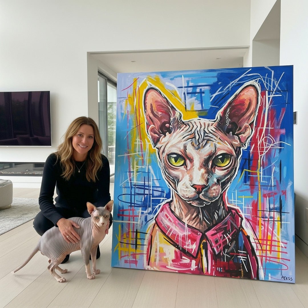 Custom Pet Portrait - Abstract Style - My Pet Canvas
