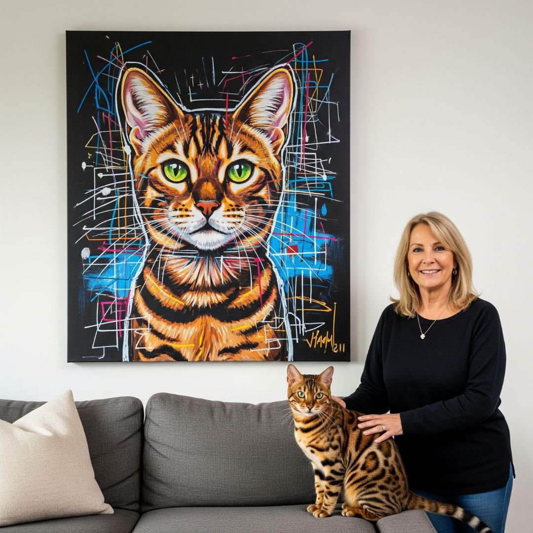 Custom Pet Portrait - Abstract Style - My Pet Canvas