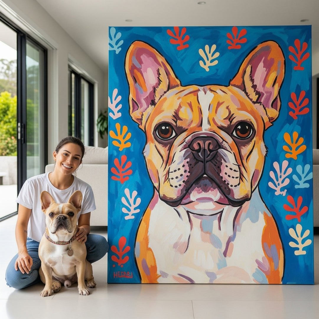 Custom Pet Portrait - Matisse Style - My Pet Canvas
