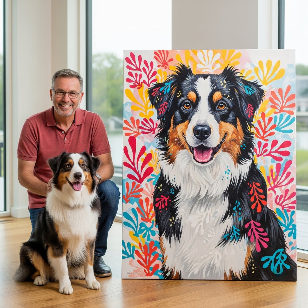 Custom Pet Portrait - Matisse Style - My Pet Canvas