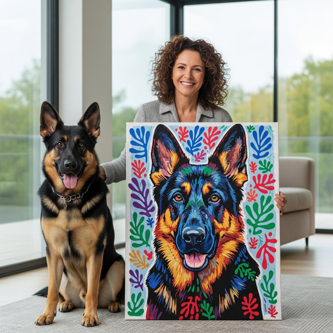Custom Pet Portrait - Matisse Style - My Pet Canvas