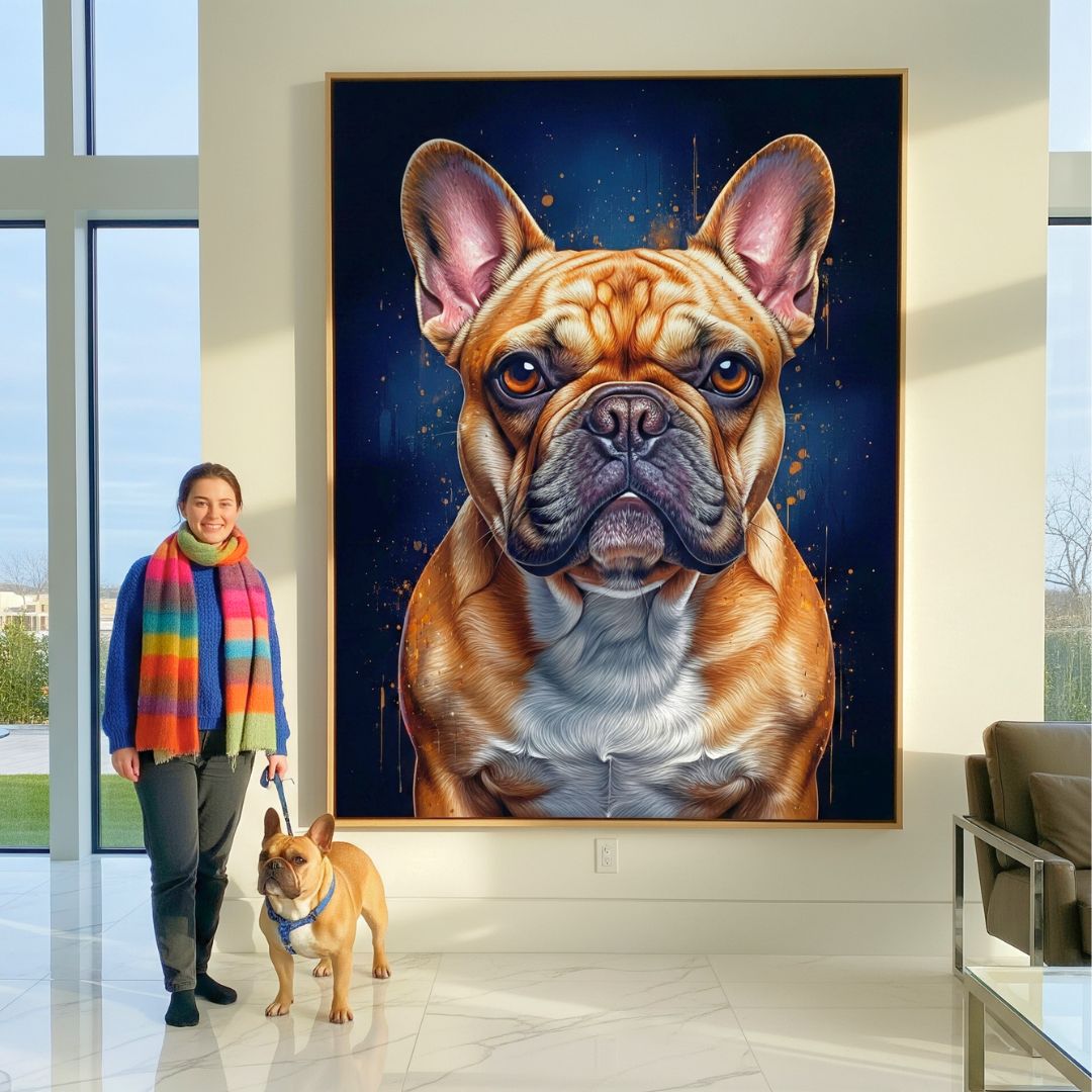 Custom Pet Portrait - Modern Style - My Pet Canvas
