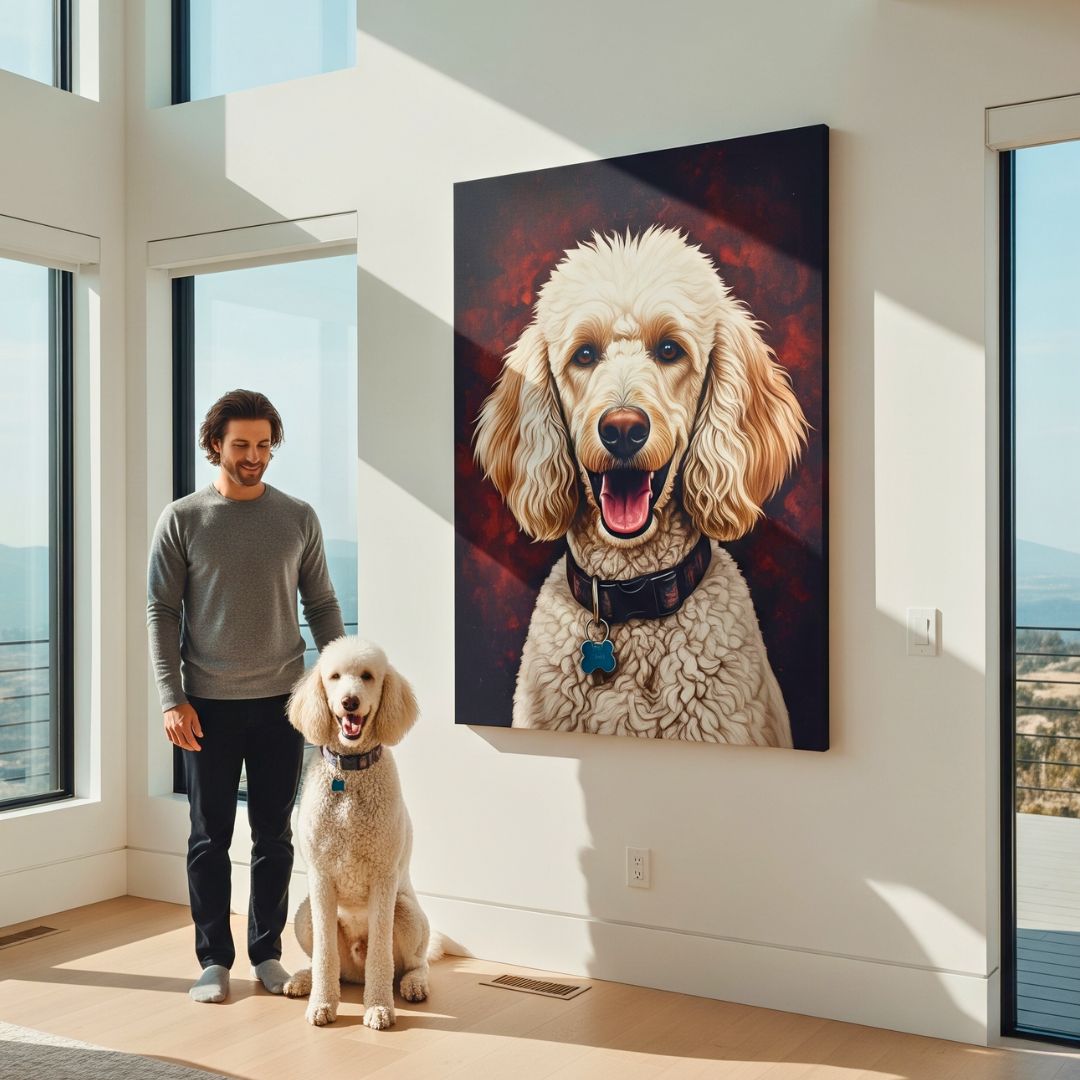 Custom Pet Portrait - Modern Style - My Pet Canvas