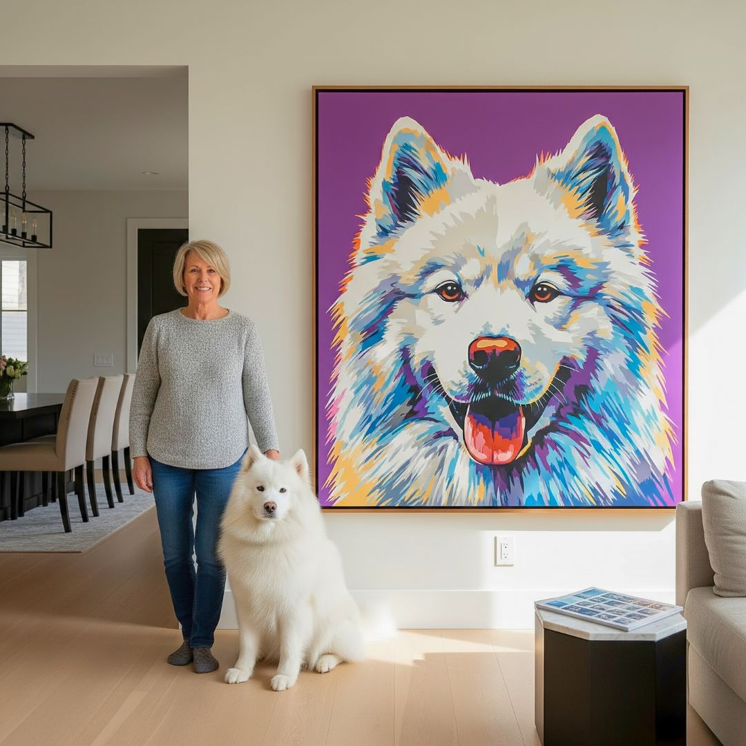 Custom Pet Portrait - Pop Art Style - My Pet Canvas