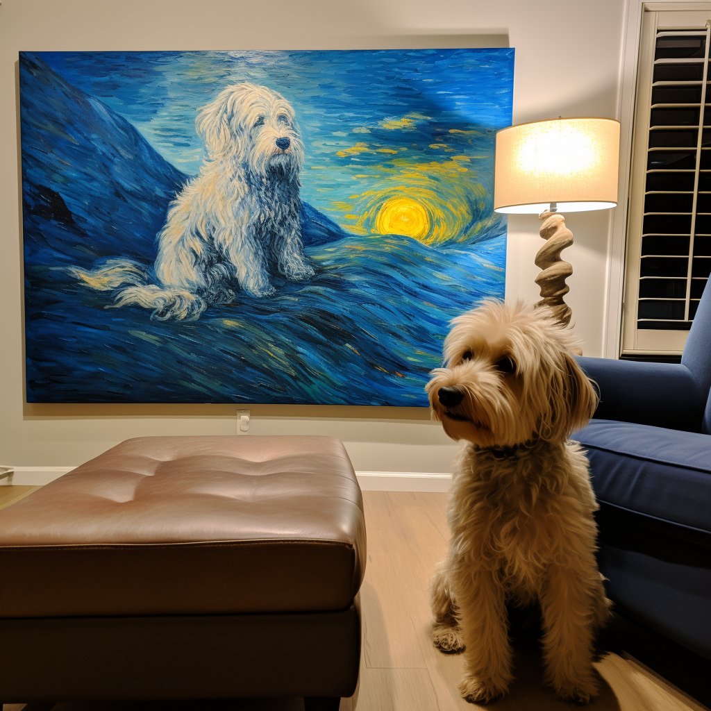 Custom Pet Portrait - Van Gogh Style - My Pet Canvas
