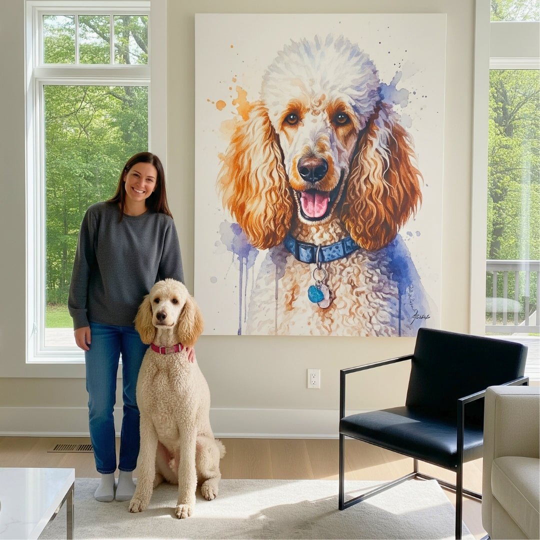 🤩 NEW - Custom Pet Portrait - Watercolor Style - My Pet Canvas