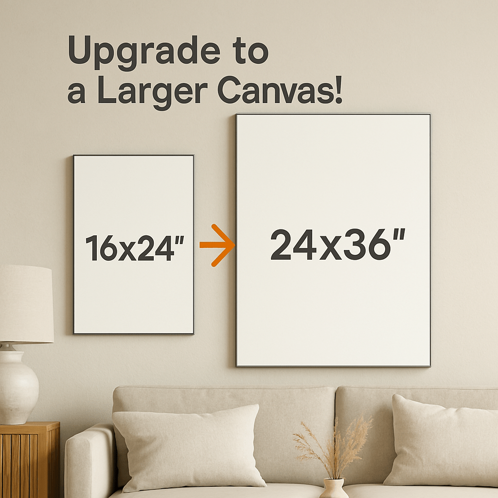 Upgrade: from 16x24" to 24x36" - My Pet Canvas