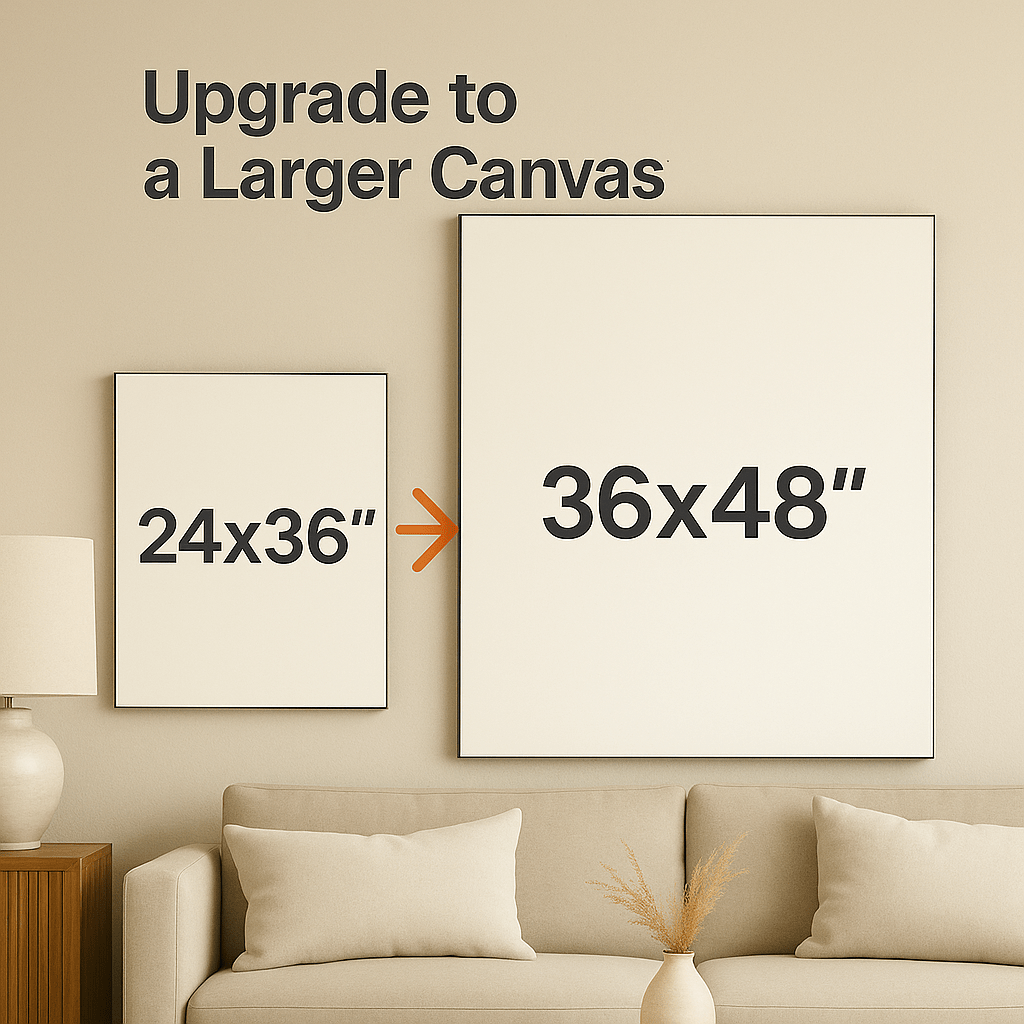 Upgrade: from 24x36" to 36x48" - My Pet Canvas