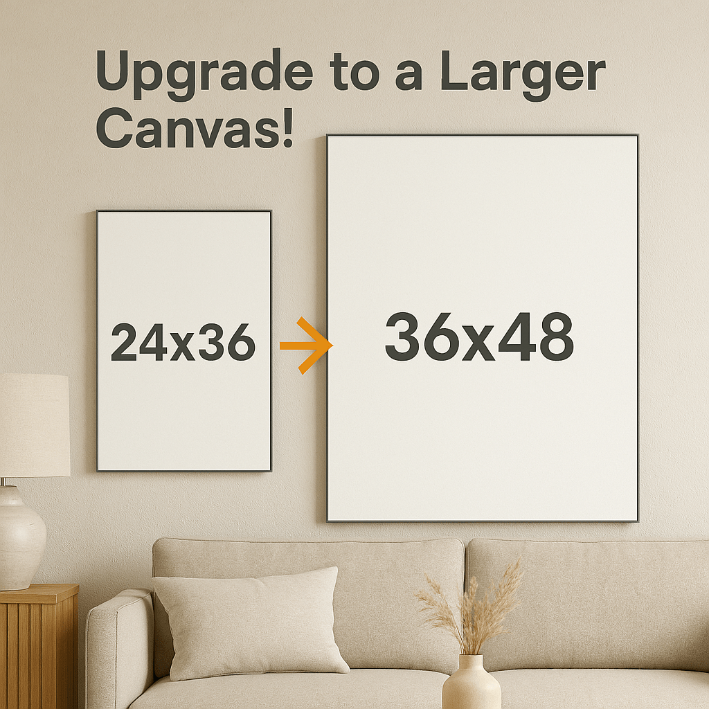 Upgrade: from 24x36" to 36x48" - My Pet Canvas
