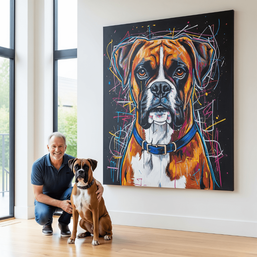 Custom Pet Portrait - Abstract Style - My Pet Canvas