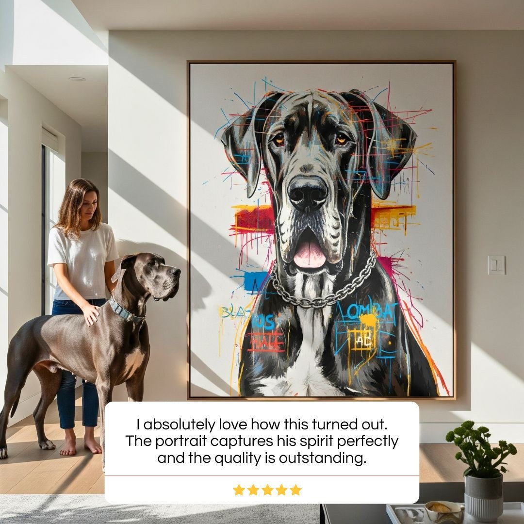Custom Pet Portrait - Abstract Style - My Pet Canvas