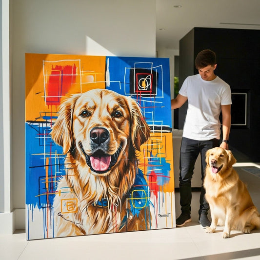 Custom Pet Portrait - Abstract Style - My Pet Canvas