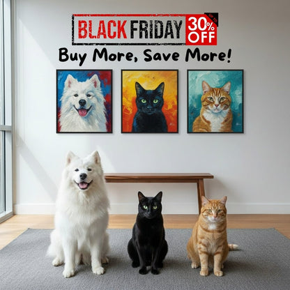 Custom Pet Portrait - Abstract Style - My Pet Canvas