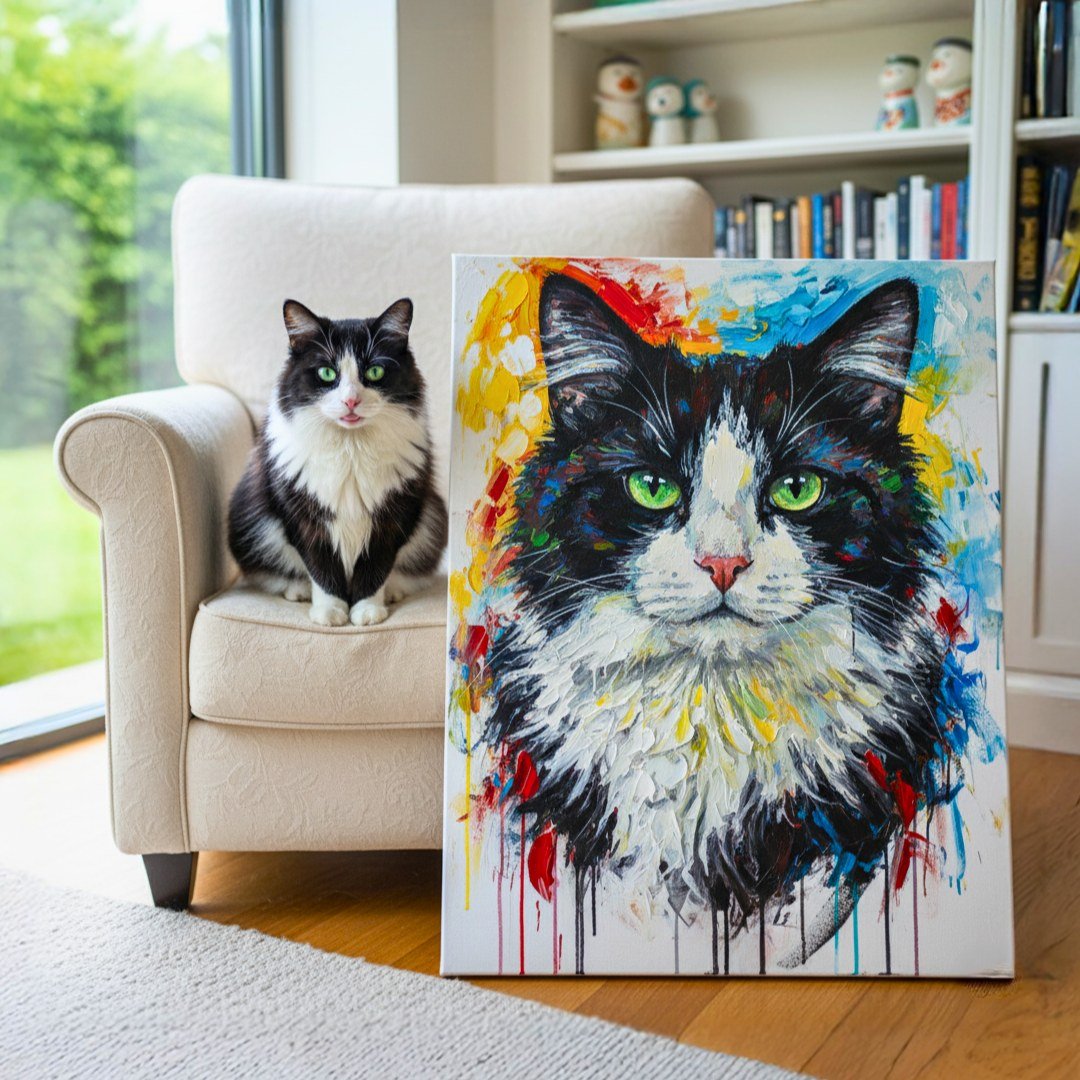 Custom Pet Portrait - Abstract Style - My Pet Canvas