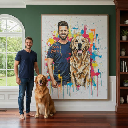 Custom Pet Portrait - Abstract Style - My Pet Canvas