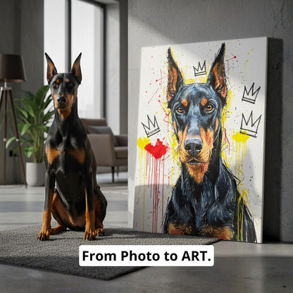 Custom Pet Portrait - Abstract Style - My Pet Canvas