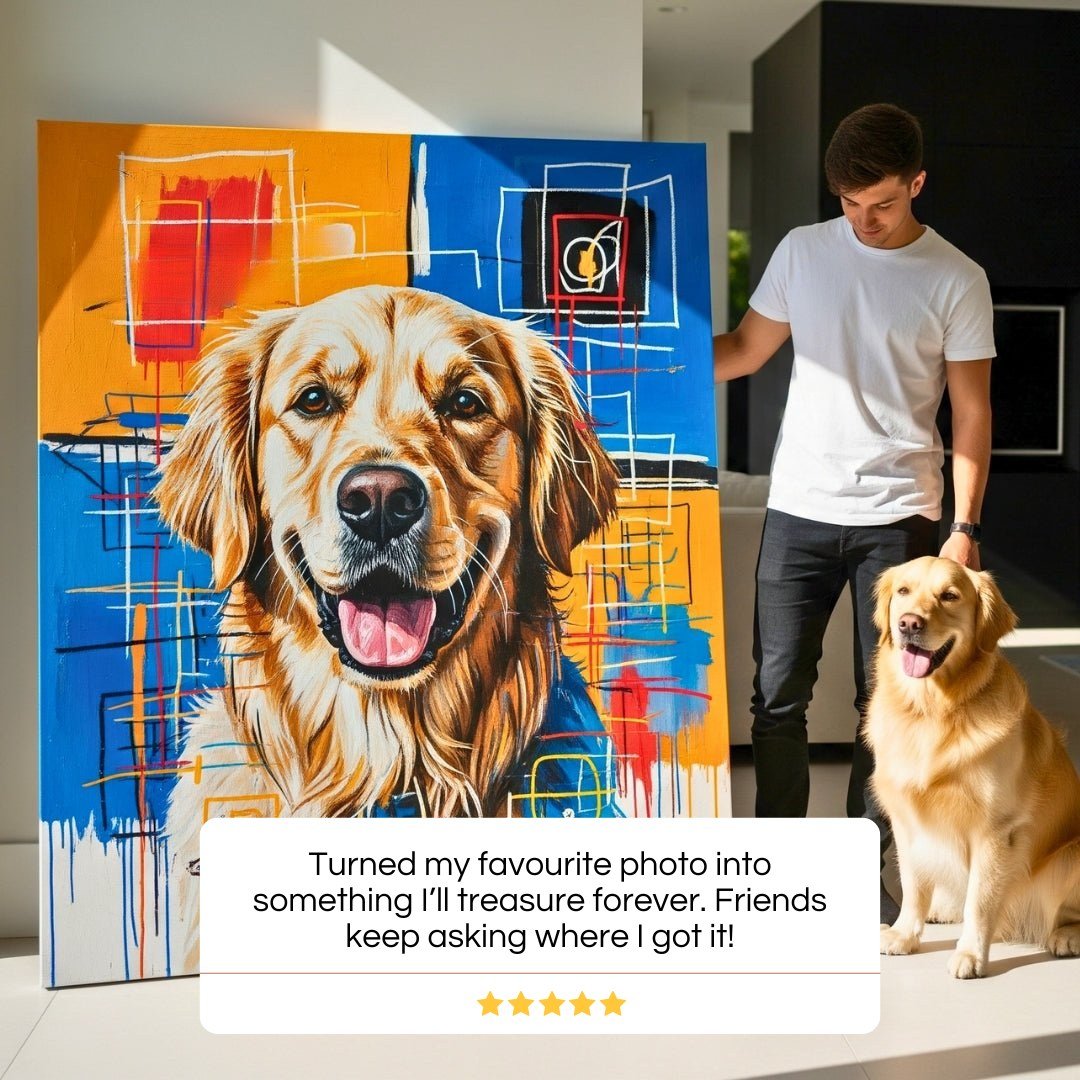 Custom Pet Portrait - Abstract Style - My Pet Canvas