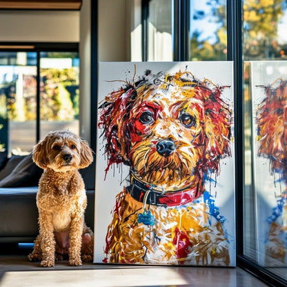 Custom Pet Portrait - Abstract Style - My Pet Canvas