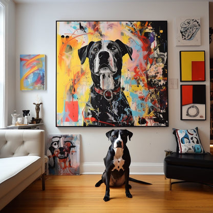 Custom Pet Portrait - Basquiat Style - My Pet Canvas