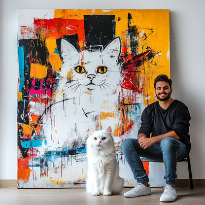 Custom Pet Portrait - Basquiat Style - My Pet Canvas