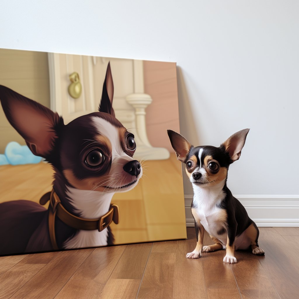 Custom Pet Portrait - Cartoon Style - My Pet Canvas