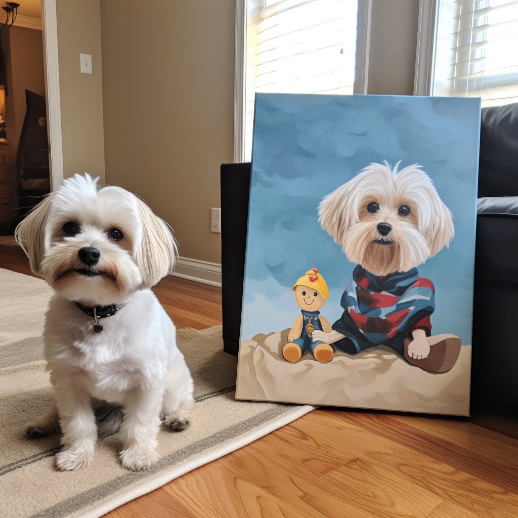 Custom Pet Portrait - Cartoon Style - My Pet Canvas