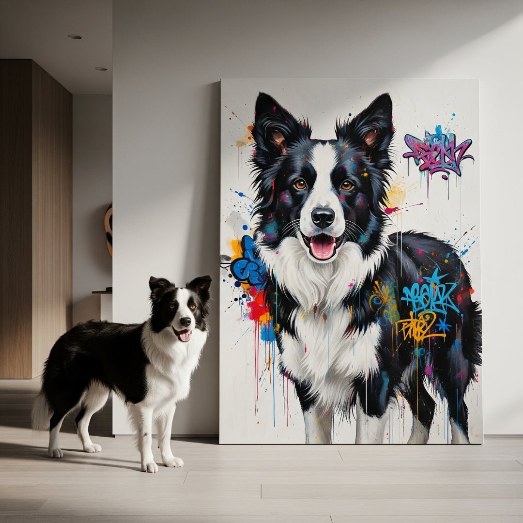 Custom Pet Portrait - Contemporary Style - My Pet Canvas