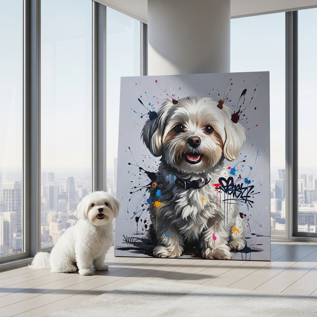 Custom Pet Portrait - Contemporary Style - My Pet Canvas