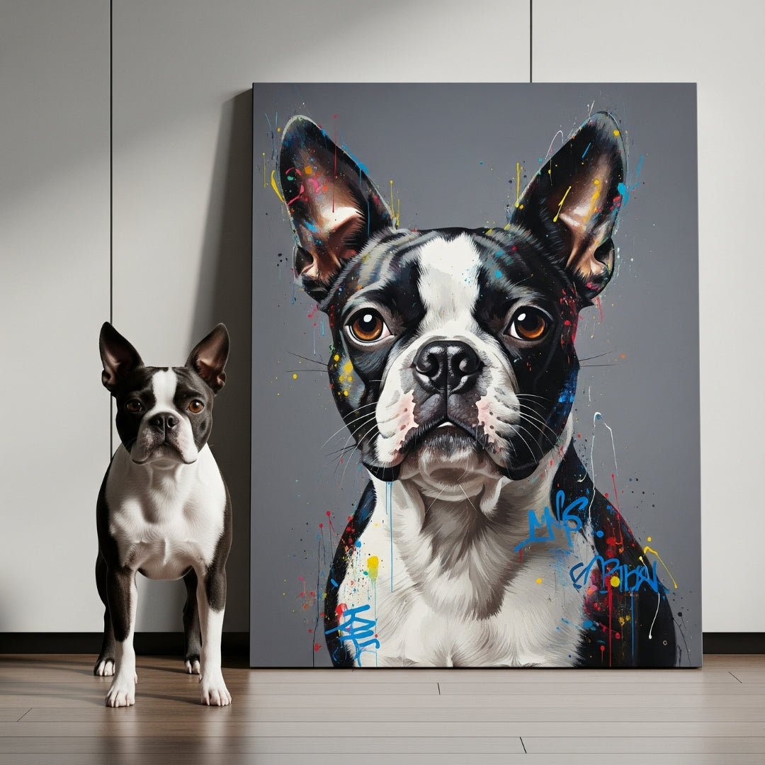 Custom Pet Portrait - Contemporary Style - My Pet Canvas