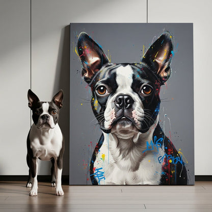 Custom Pet Portrait - Contemporary Style - My Pet Canvas