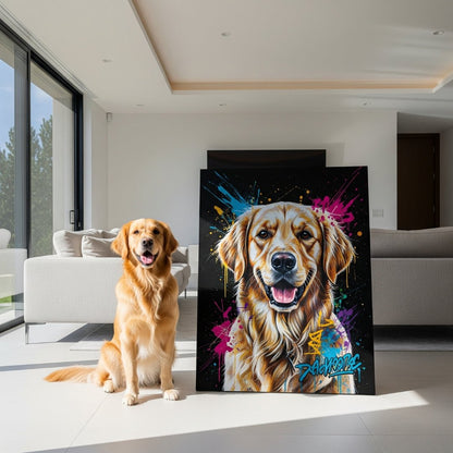 Custom Pet Portrait - Contemporary Style - My Pet Canvas
