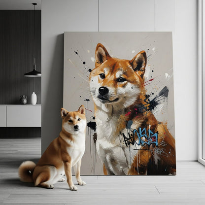 Custom Pet Portrait - Contemporary Style - My Pet Canvas