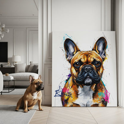 Custom Pet Portrait - Contemporary Style - My Pet Canvas
