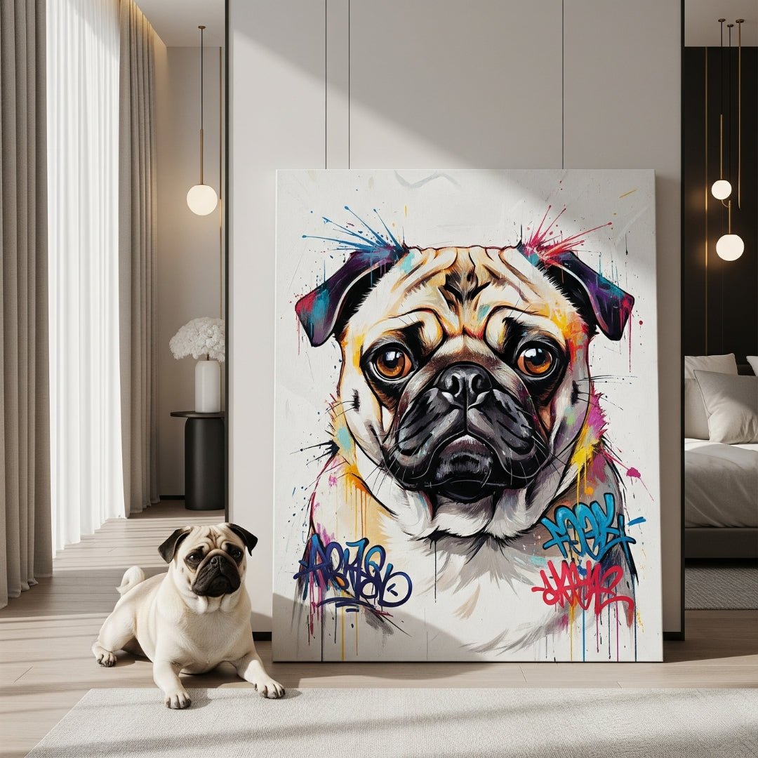 Custom Pet Portrait - Contemporary Style - My Pet Canvas