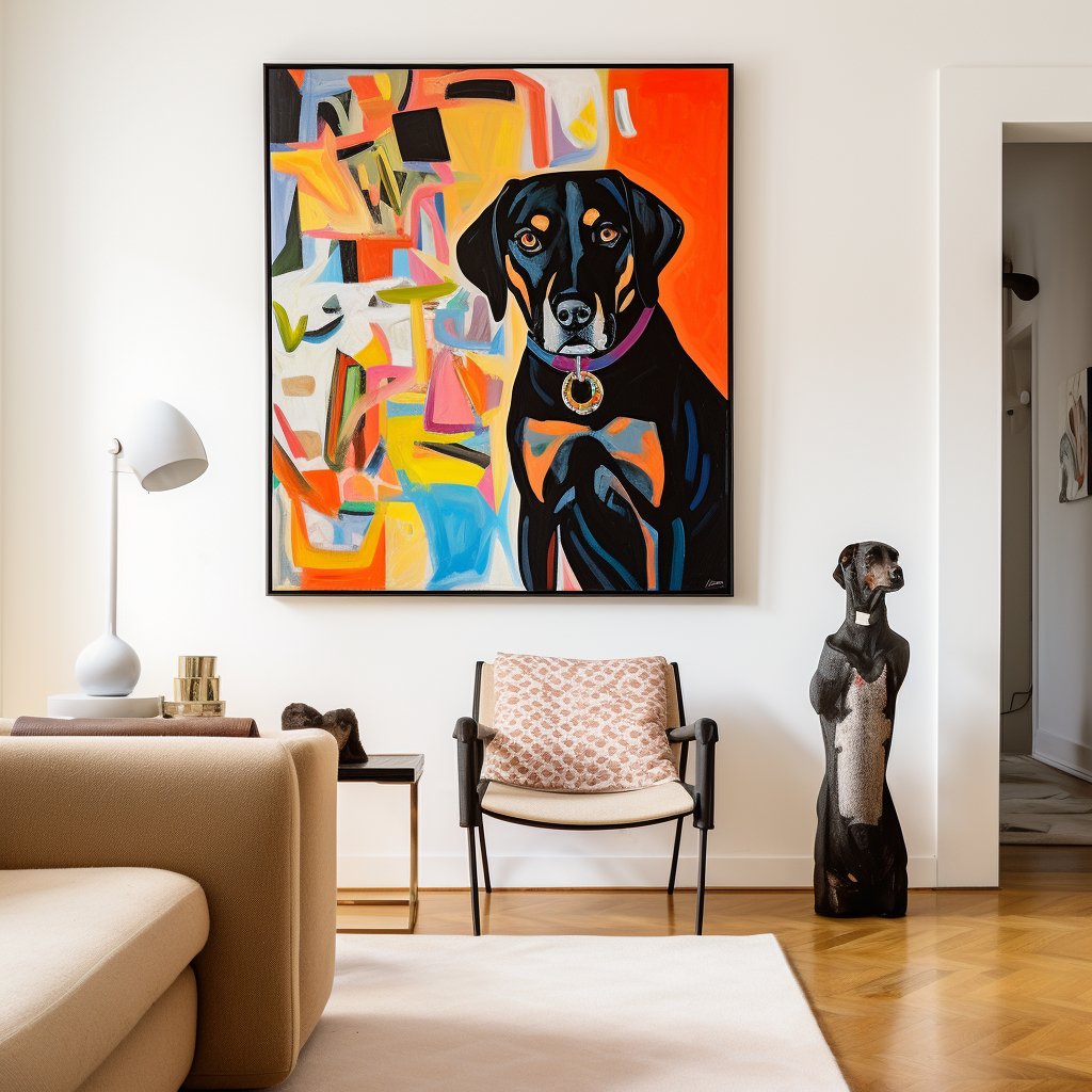 Custom Pet Portrait - Picasso Style - My Pet Canvas