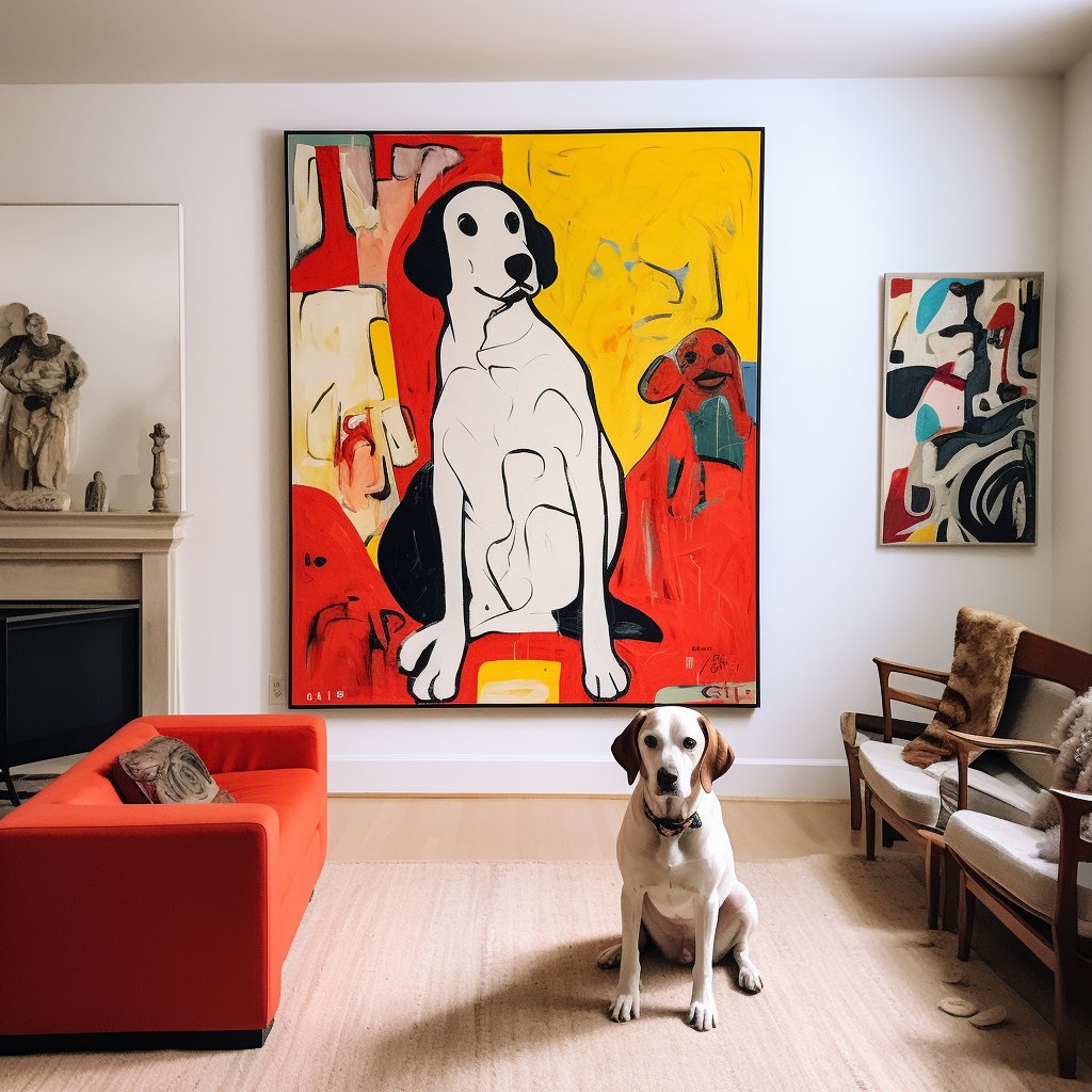 Custom Pet Portrait - Picasso Style - My Pet Canvas