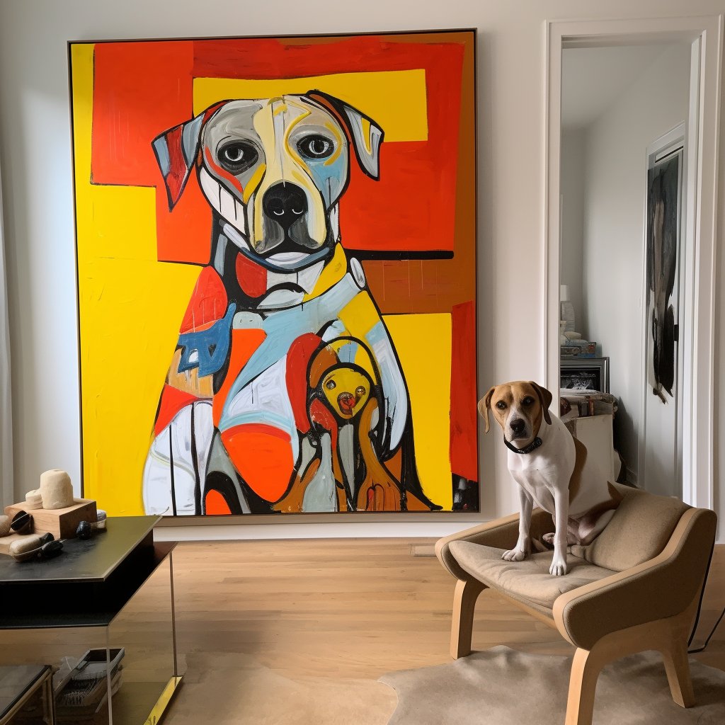 Custom Pet Portrait - Picasso Style - My Pet Canvas