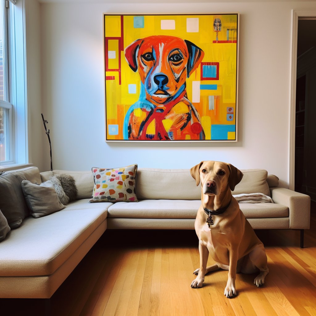 Custom Pet Portrait - Picasso Style - My Pet Canvas