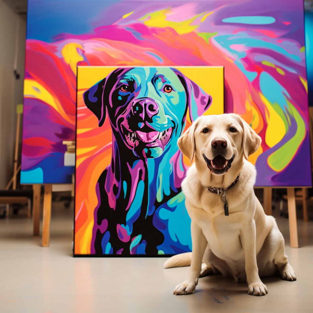 Custom Pet Portrait - Pop Art Style - My Pet Canvas