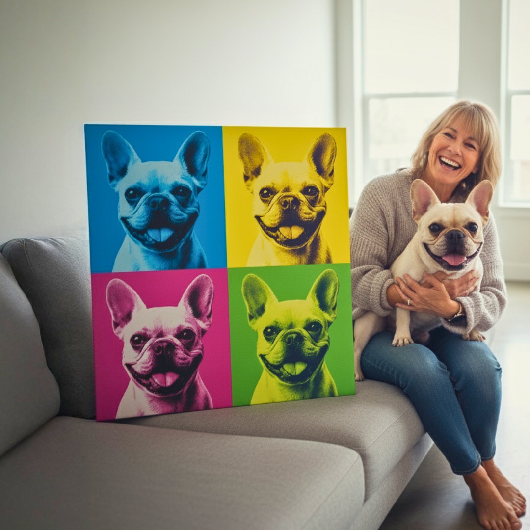 Limited Edition Portrait – Andy Warhol - My Pet Canvas