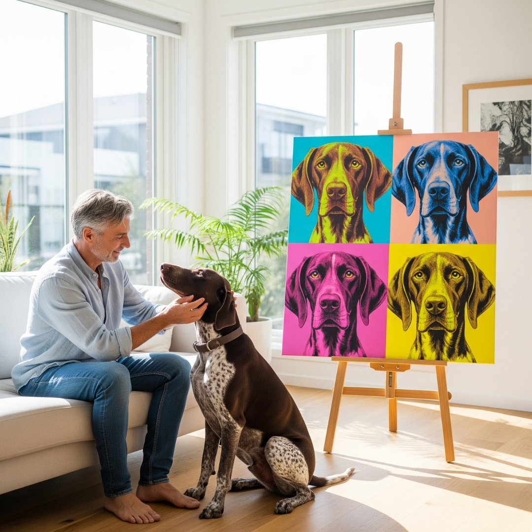 Limited Edition Portrait – Andy Warhol - My Pet Canvas