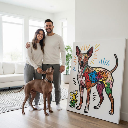 Limited Edition Portrait – Haring - My Pet Canvas
