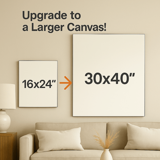Upgrade: from 16x24" to 30x40" - My Pet Canvas