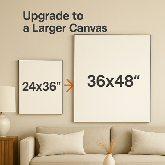Upgrade: from 24x36" to 36x48" - My Pet Canvas
