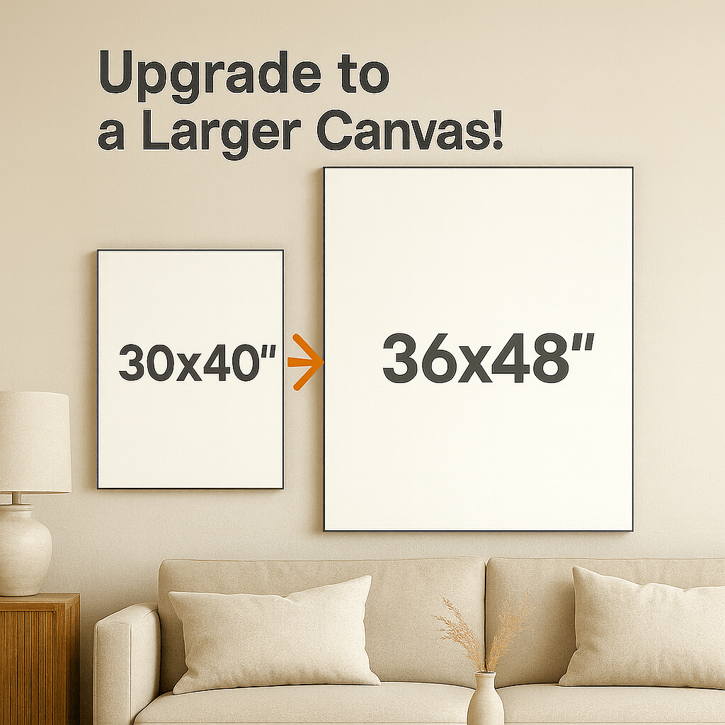 Upgrade: from 30x40" to 36x48" - My Pet Canvas