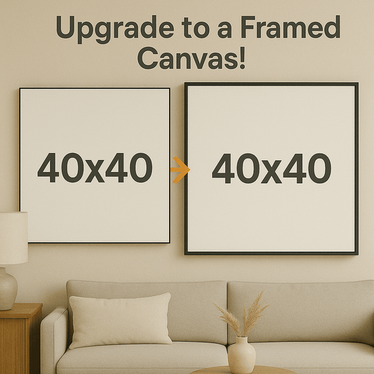 Upgrade: from 40x40" to 40x40" Framed - My Pet Canvas